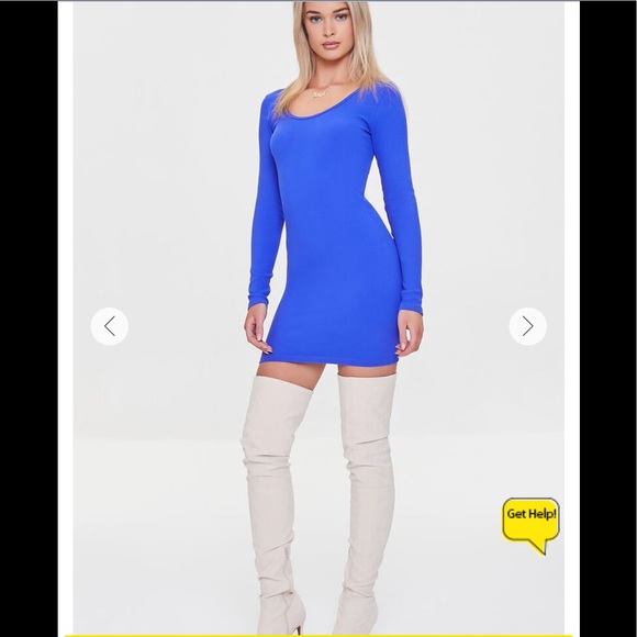 Ribbed Mini Bodycon Dress NWT - Picture 4 of 6